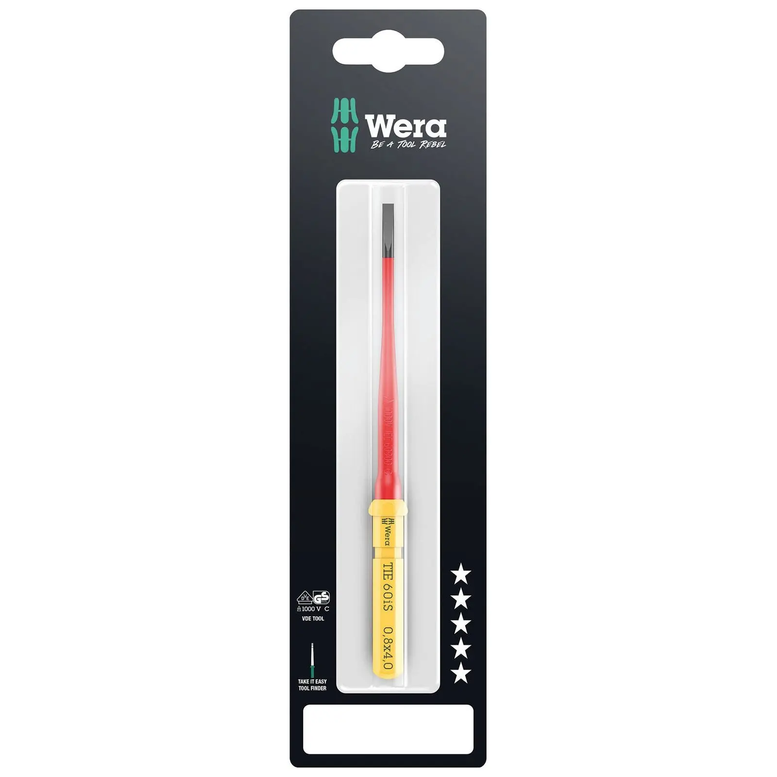 Wera Interchangeable Screwdriver Blade Kraftform Kompakt VDE Take It Easy SB Colour Coded - Choose Size - Image 15