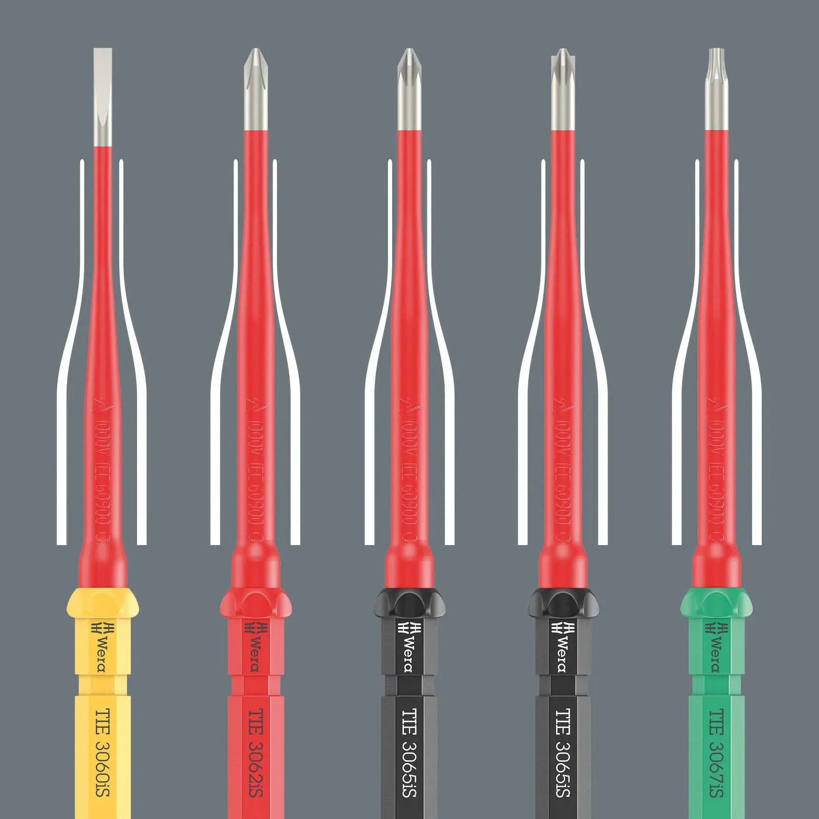 Wera Interchangeable VDE Screwdriver Set Kraftform Kompakt VDE Stainless 17 Extra Slim 1 Tool Finder 17 Pieces - Image 6