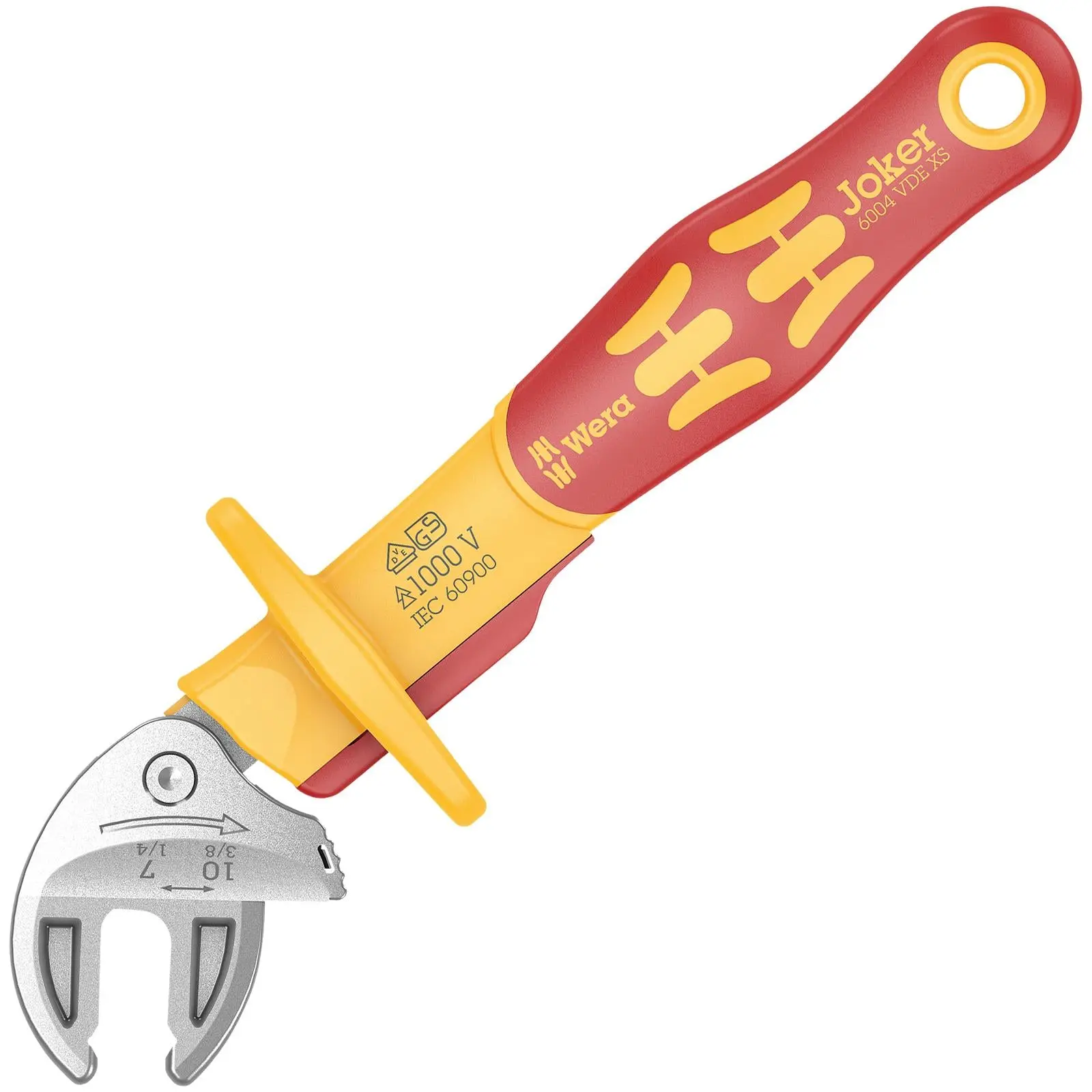 Wera Joker VDE XS 6004 Insulated Self Setting Adjustable Spanner 7-10mm - Image 2