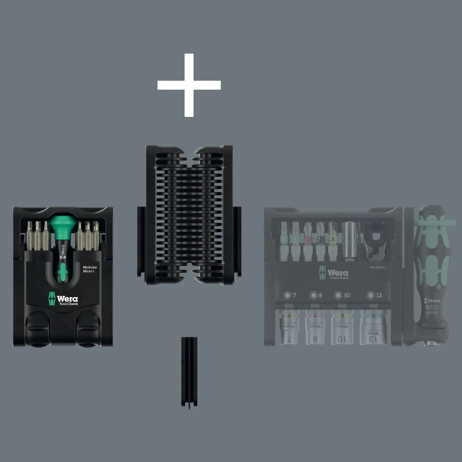 Wera Precision Screwdriver Bit Set with Handle Tool Check Modular Micro 1 21 Pieces - Image 3
