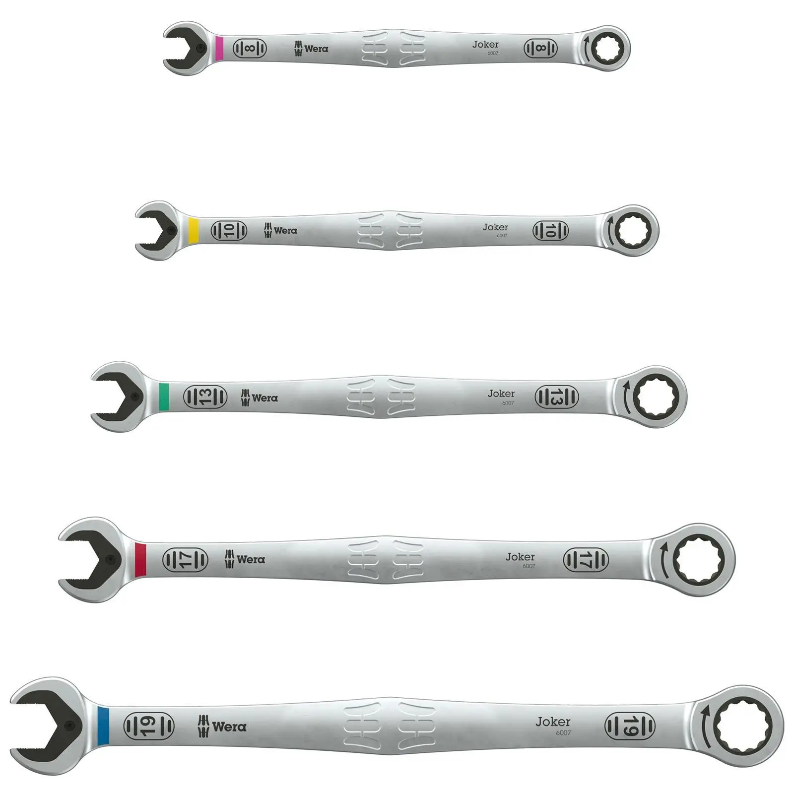 Wera Ratchet Combination Spanner Long Design 6007 Joker SB 8-19mm - Choose Size - Image 6