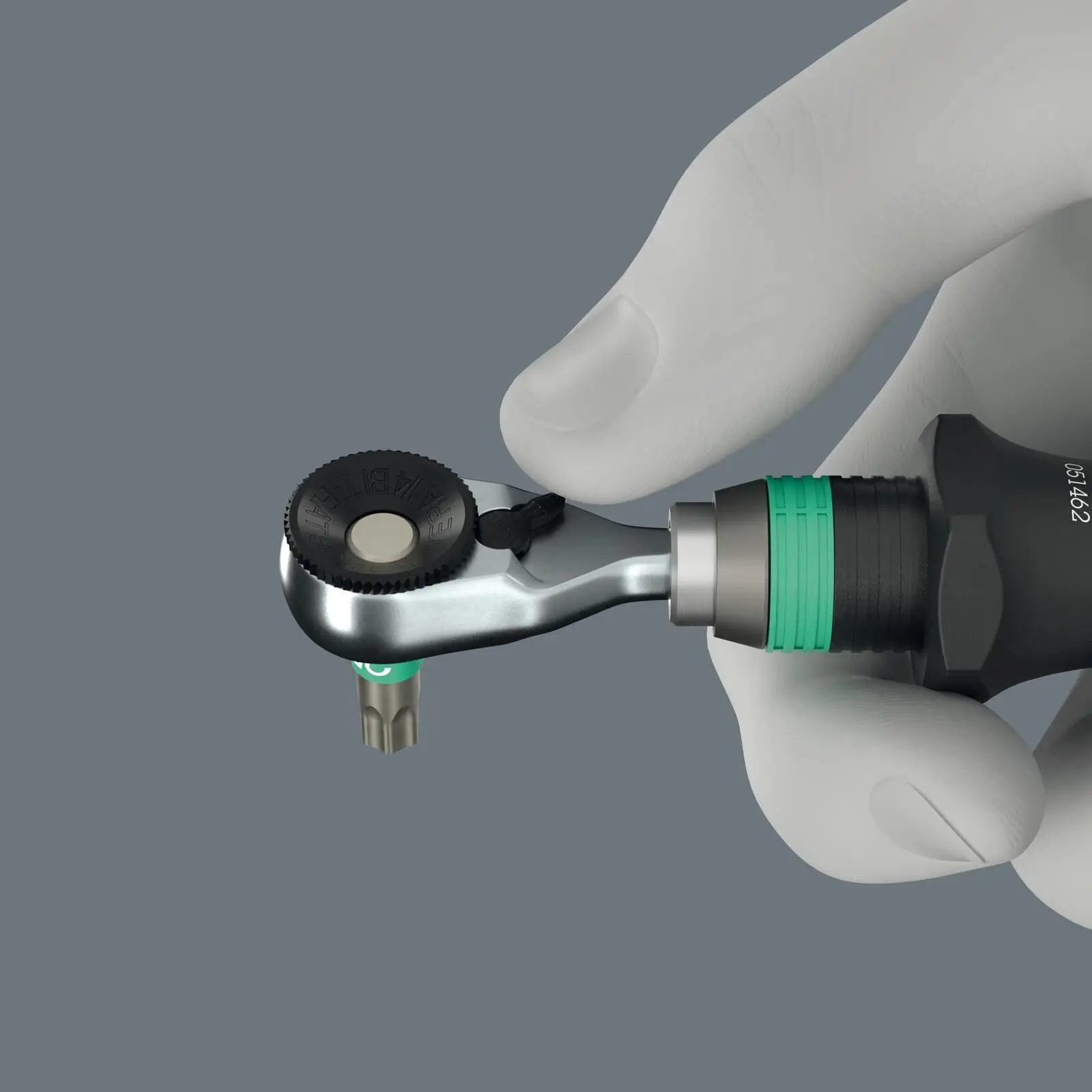 Wera Ratchet Screwdriver for 1/4" Hex Drive Bits 8011 Zyklop Mini 4 Bit Ratchet