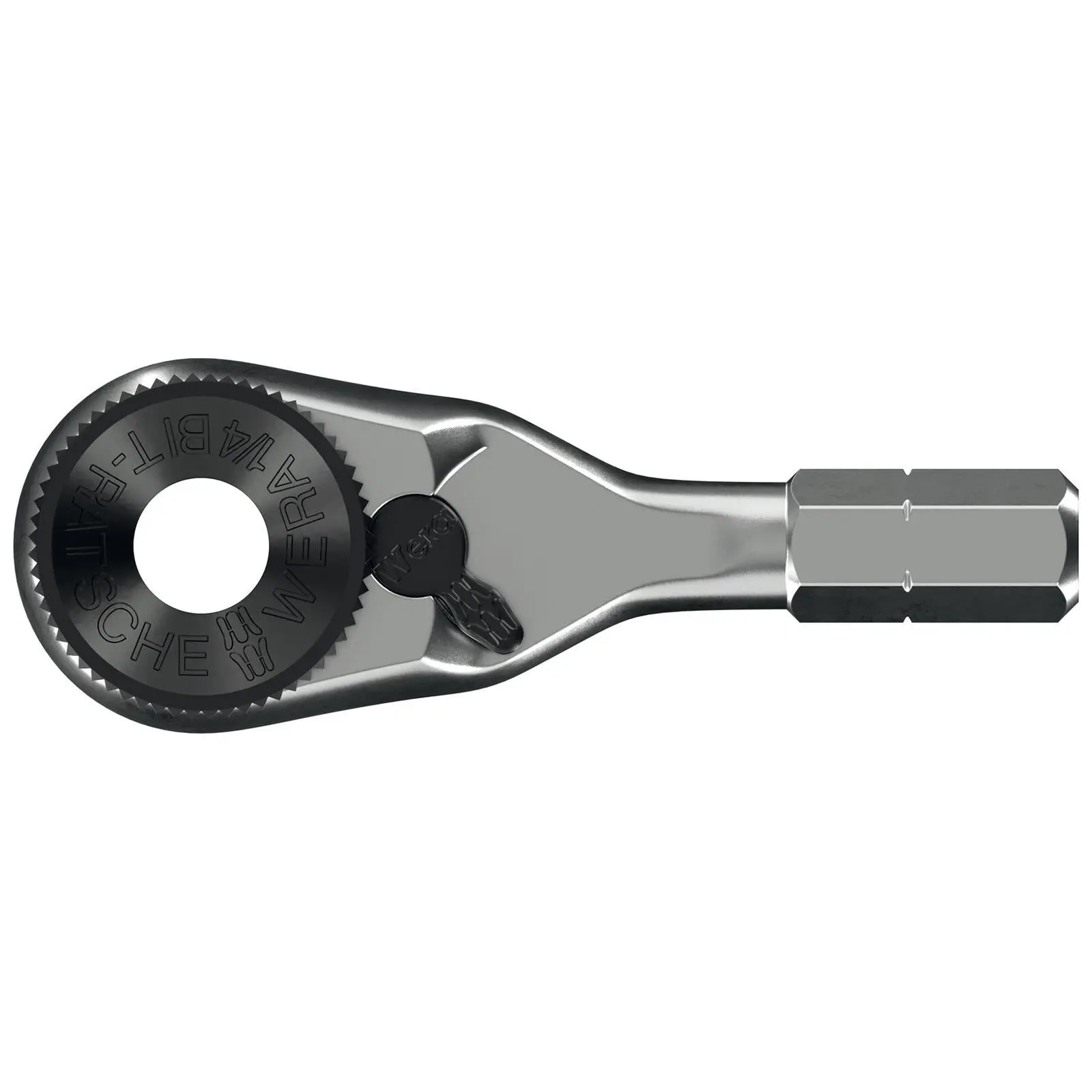 Wera Ratchet Screwdriver for 1/4" Hex Drive Bits 8011 Zyklop Mini 4 Bit Ratchet - Image 5