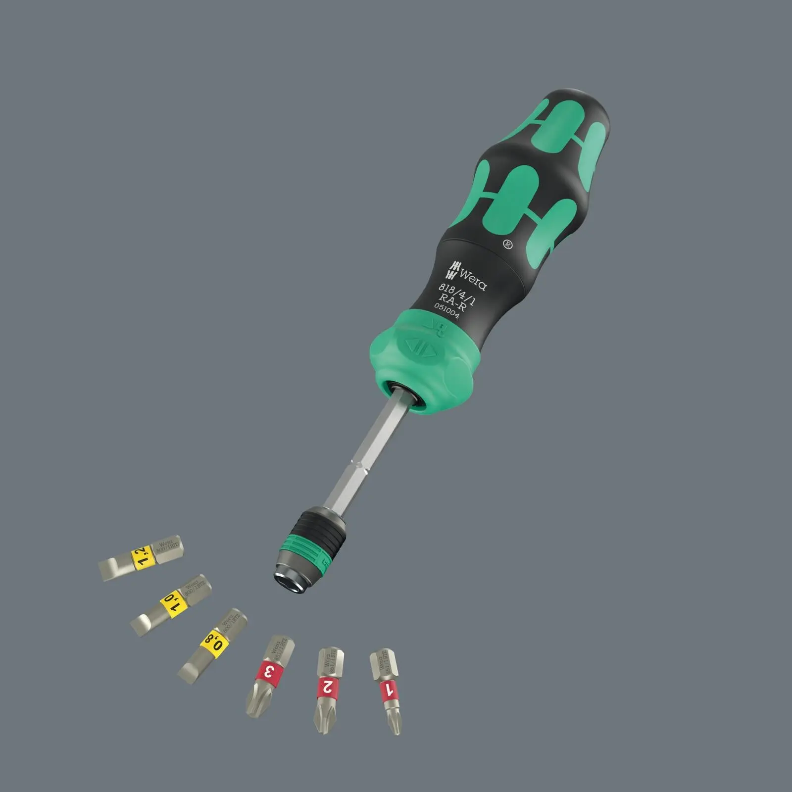 Wera Ratchet Screwdriver Set Kraftform Kompakt 20 RA-R with Pouch 6 Pieces PZ PH TX SL - Image 7