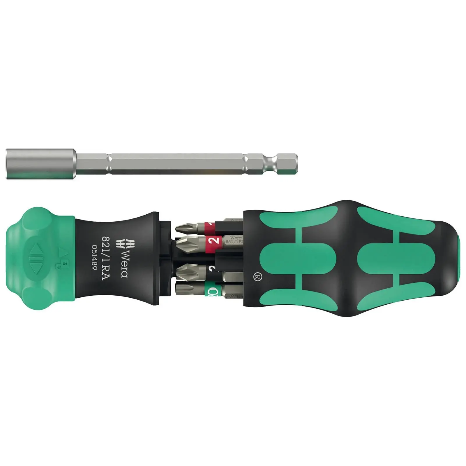 Wera Ratchet Screwdriver Set Kraftform Kompakt 28 RA 1 6 Pieces PH PZ TX SL
