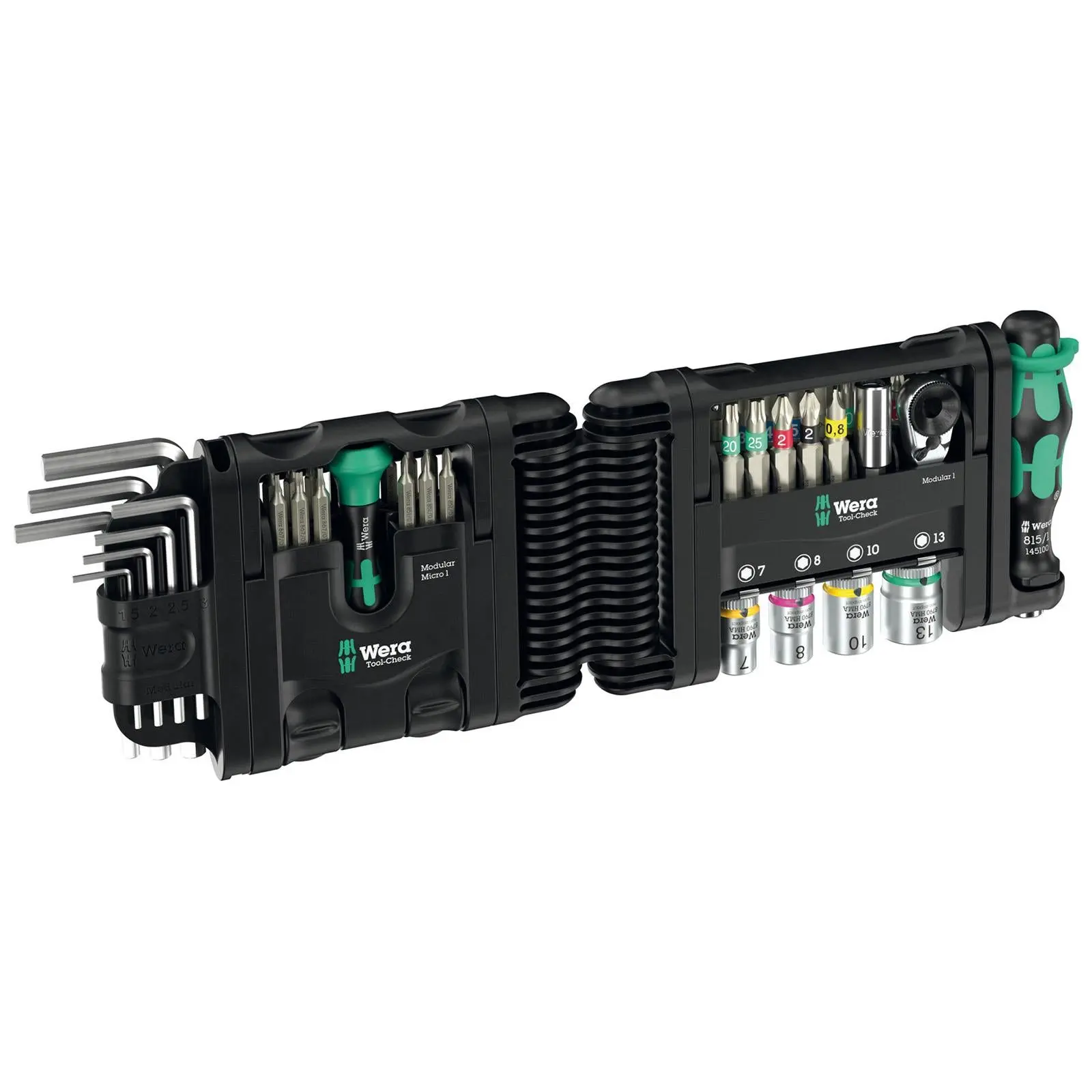 Wera Screwdriver Bit Hex Key Precision Screwdrivers Socket Set Tool Check Modular Set 1 50 Pieces - Image 3
