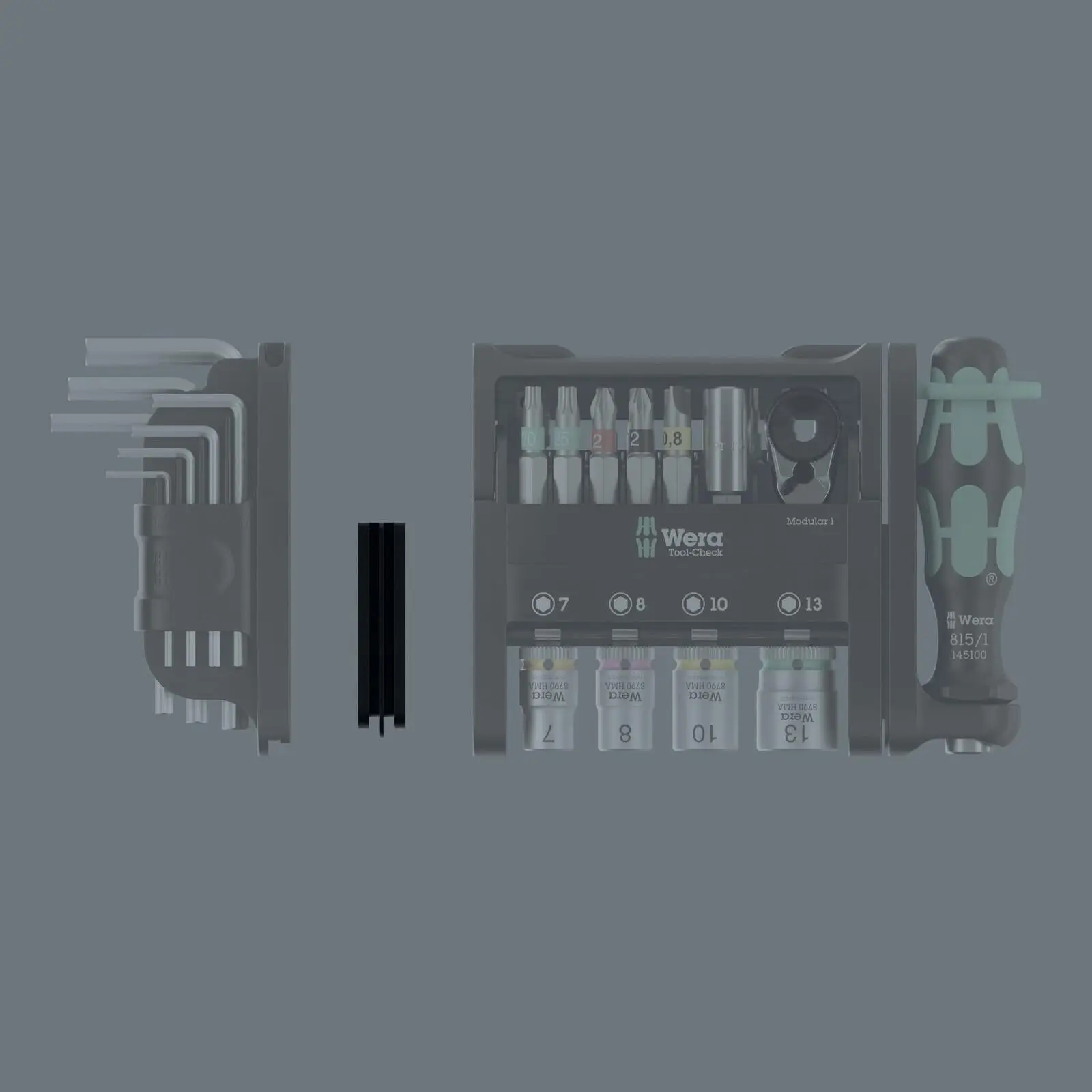 Wera Screwdriver Bit Hex Key Precision Screwdrivers Socket Set Tool Check Modular Set 1 50 Pieces - Image 6