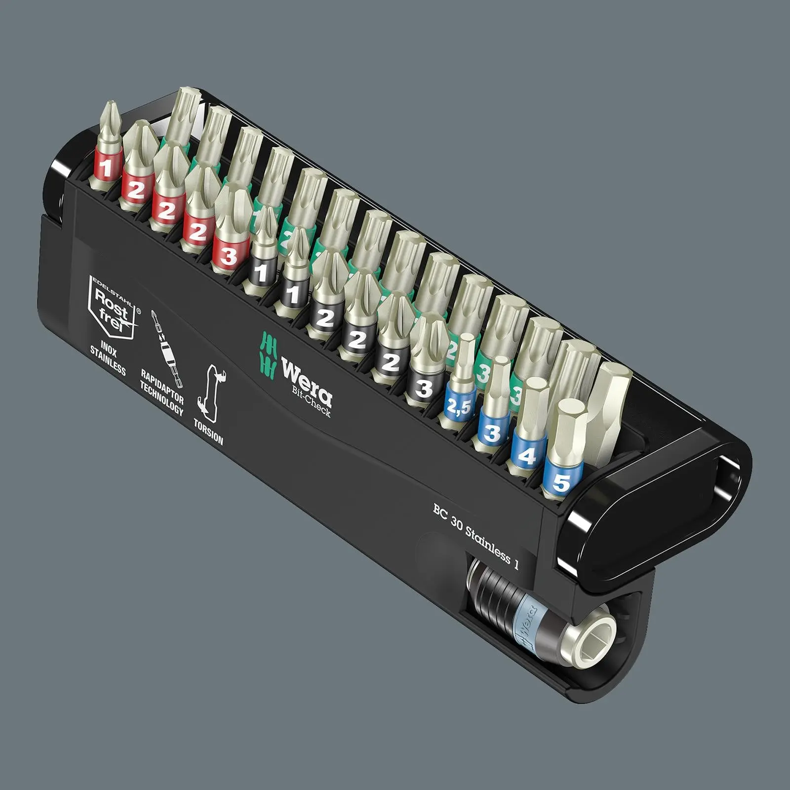 Wera Screwdriver Bit Set Bit Check 30 Stainless Steel 1 30 Piece with Bit Holder - Image 3