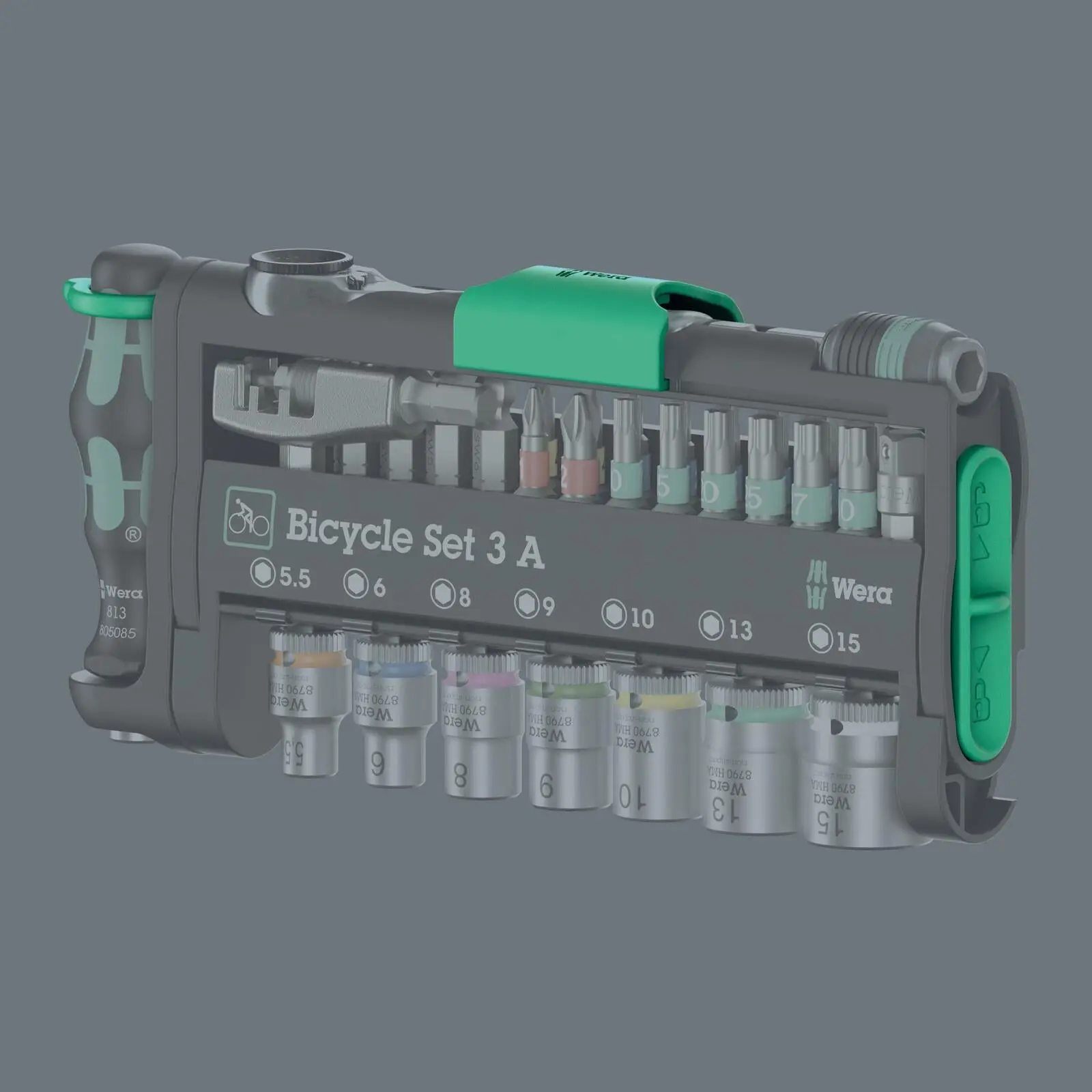 Wera Screwdriver Bits Bit Holder and Socket Set in Pouch Bicycle Set 3 A 40 Pieces - Image 4