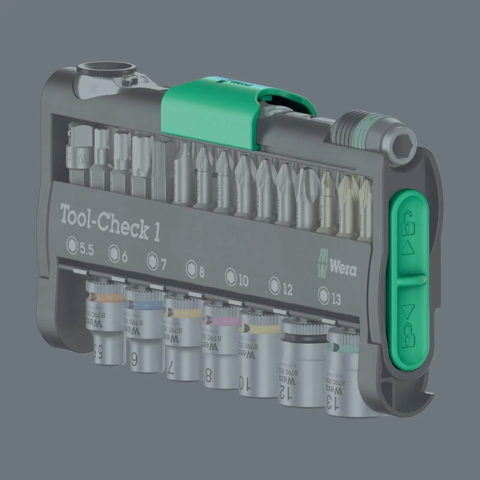Wera Screwdriver Bits Bit Holder and Socket Set Tool Check 1 38 Pieces - Image 8