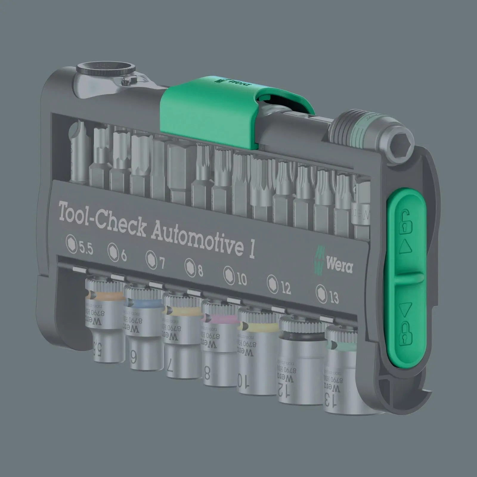 Wera Screwdriver Bits Bit Holder and Socket Set Tool Check Automotive 1 38 Pieces - Image 5