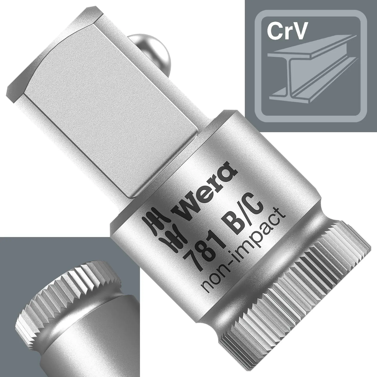 Wera Socket Adaptor 3/8" to 1/2" Drive Connection 781 B/C 3/8" Drive