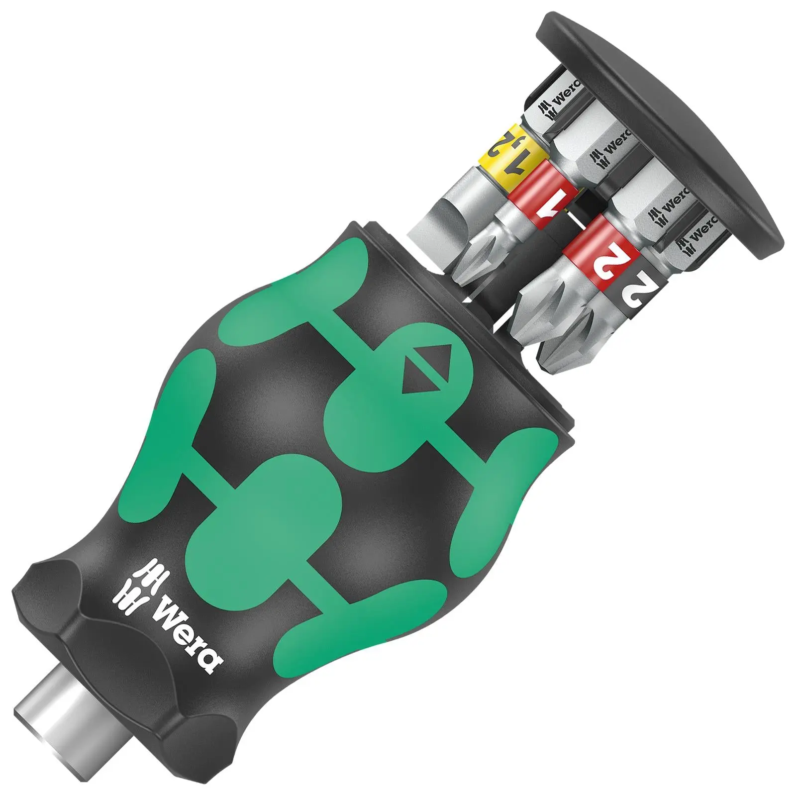 Wera Stubby Screwdriver Kraftform Kompakt Magazine 2 6 Piece PH PZ SL - Image 2