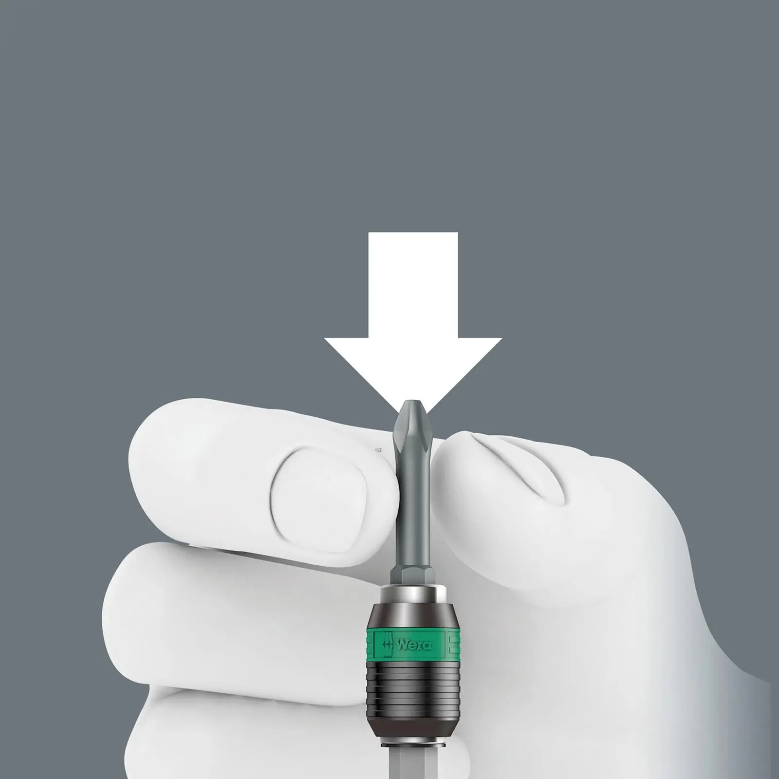 Wera T-Handle Screwdriver 1/4" Hex with Ratchet Function 416 RA Rapidaptor Quick Release Chuck - Image 8