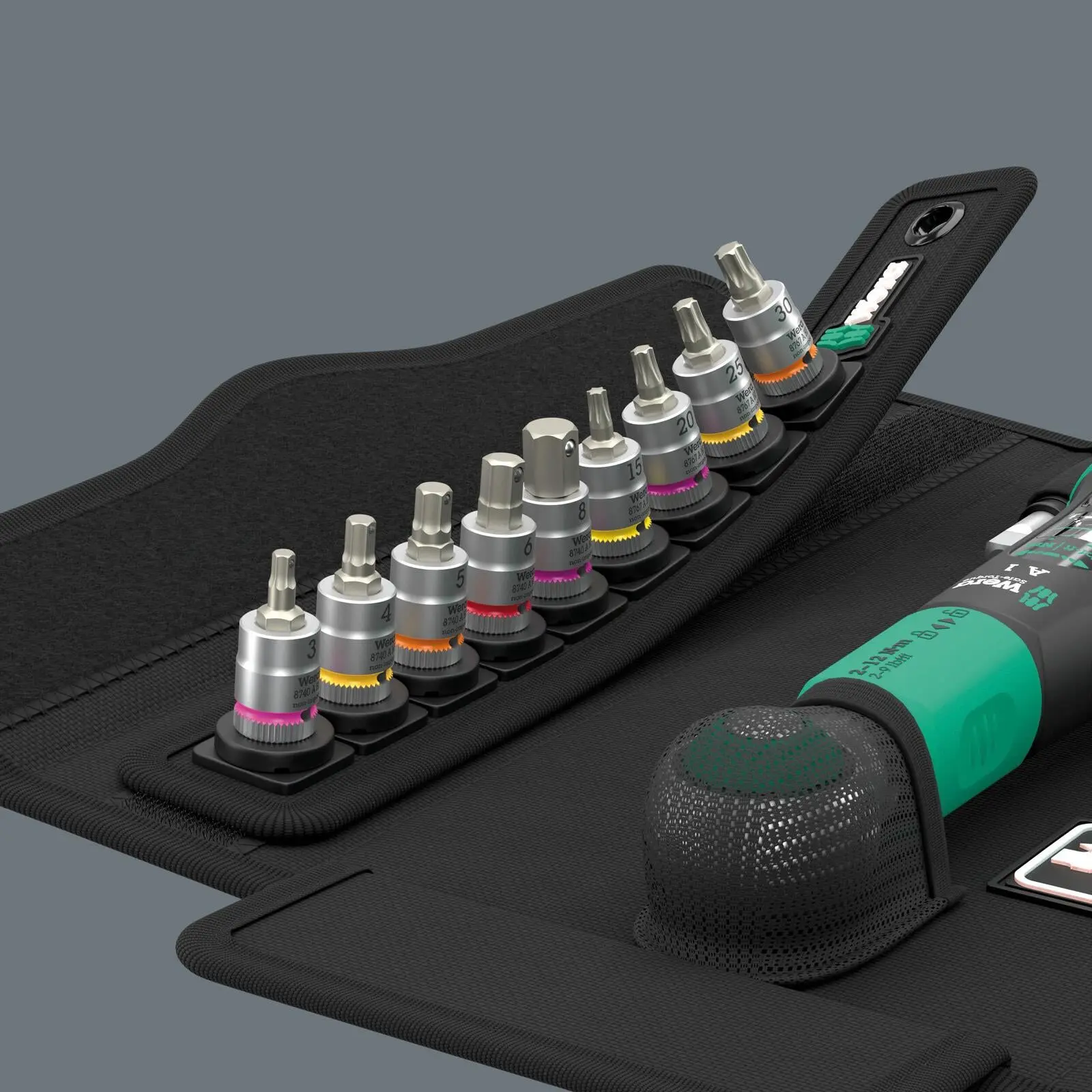 Wera Torque Wrench Kit 1/4" Drive 2-12 Nm Safe Torque A 1 SHK Set 1 20 Pieces TX Hex 5.5-13mm Sockets - Image 12