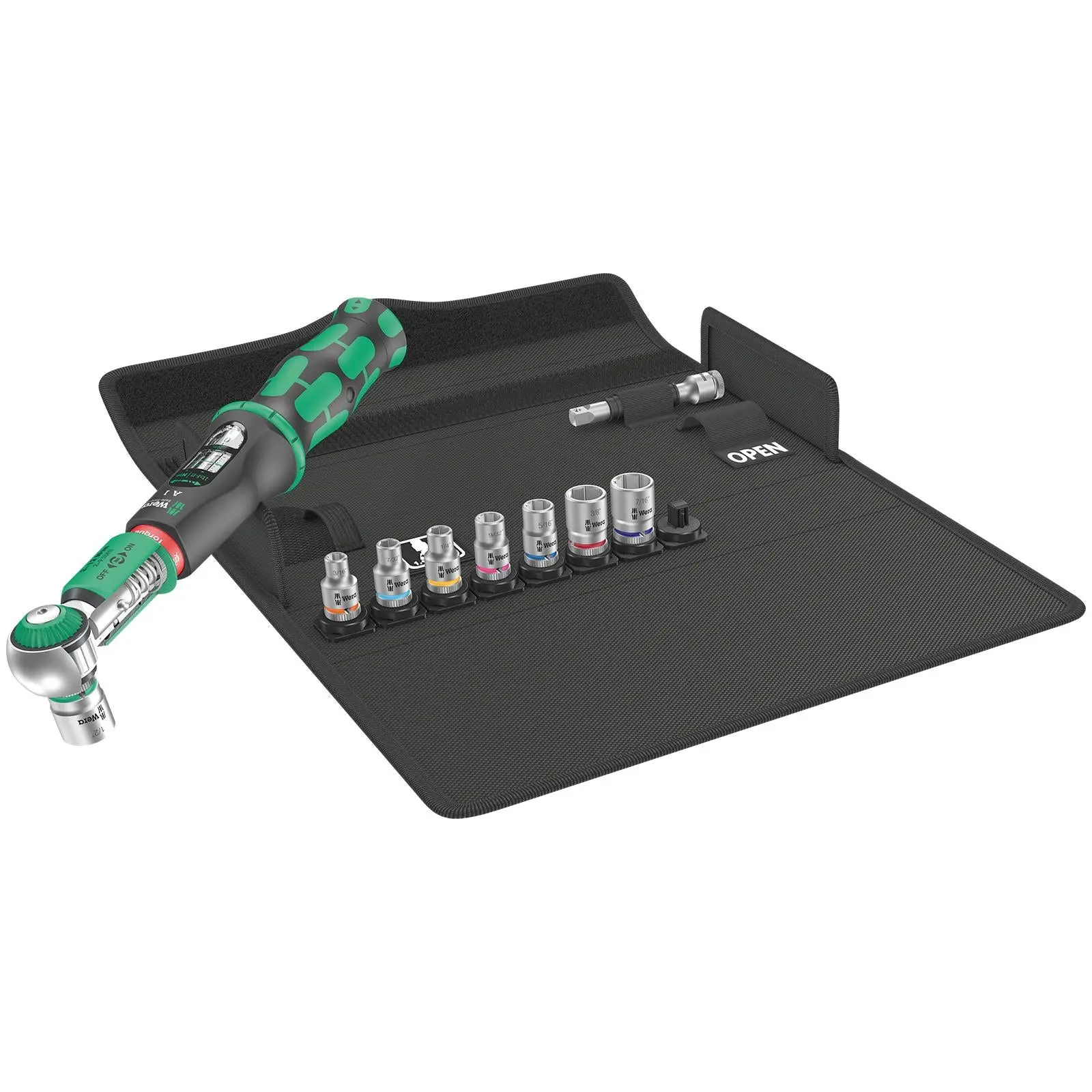 Wera Torque Wrench Safe-Torque A 1 Imperial Set 1 1/4" Drive 2-12 Nm 10 Pieces Reversible - Image 5