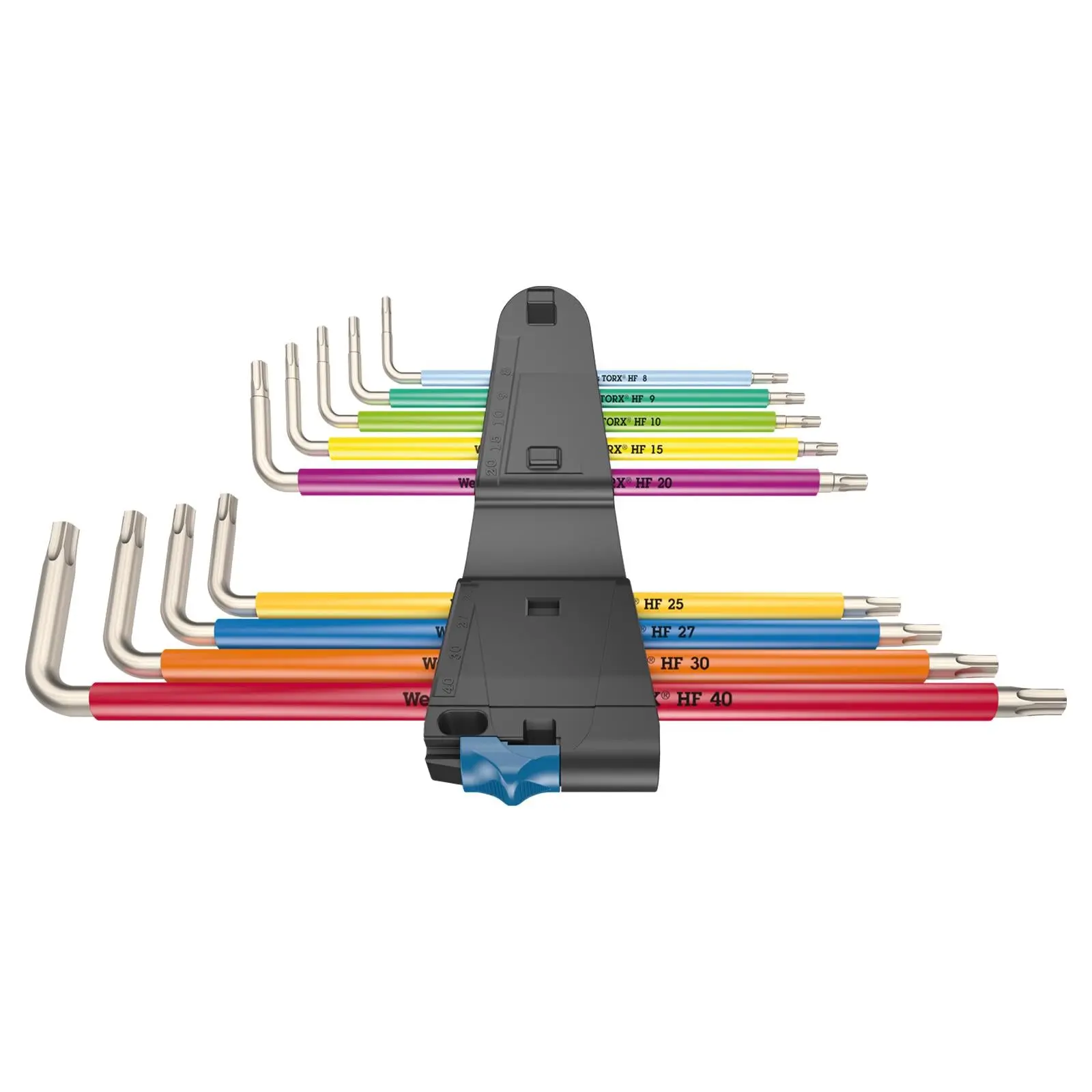 Wera Torx Key Set 3967/9 TX SXL Multicolour HF Stainless Steel 1 L-Key Holding Function 9 Piece T8-T40 - Image 2