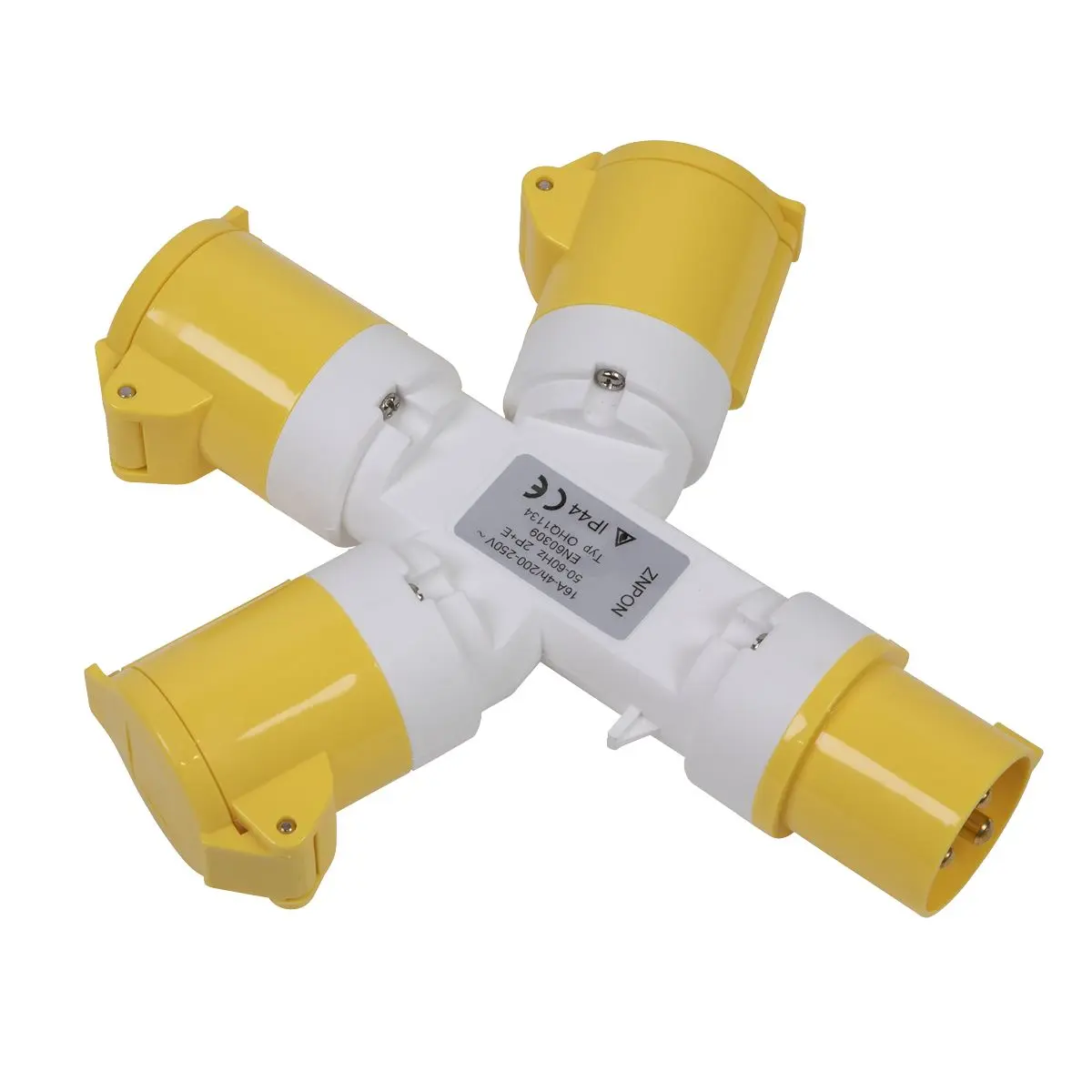 Sealey 2P+E 3-Way Adaptor 110V - Image 2