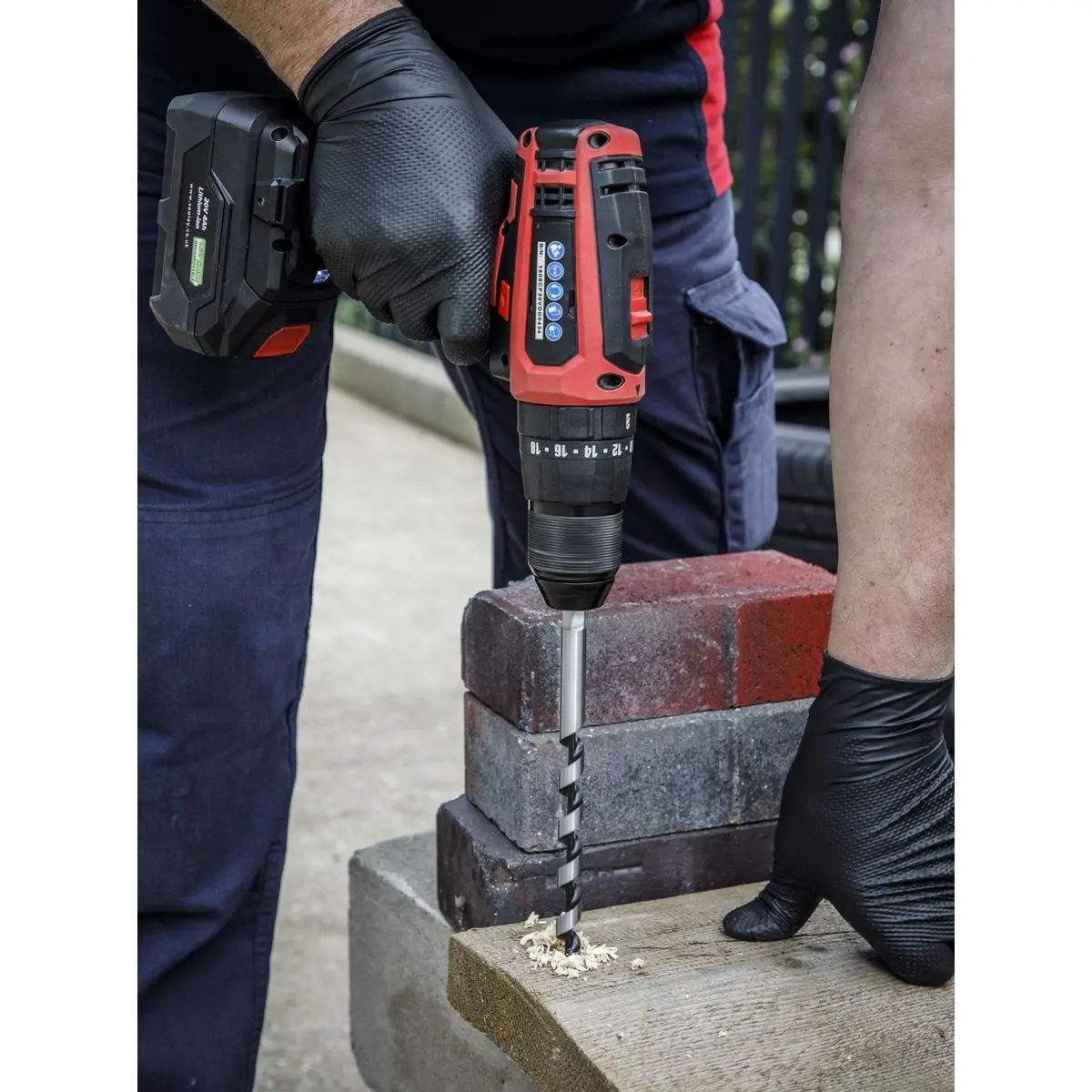 Worksafe by Sealey Auger Wood Drill Bit 12mm x 235mm - Image 2