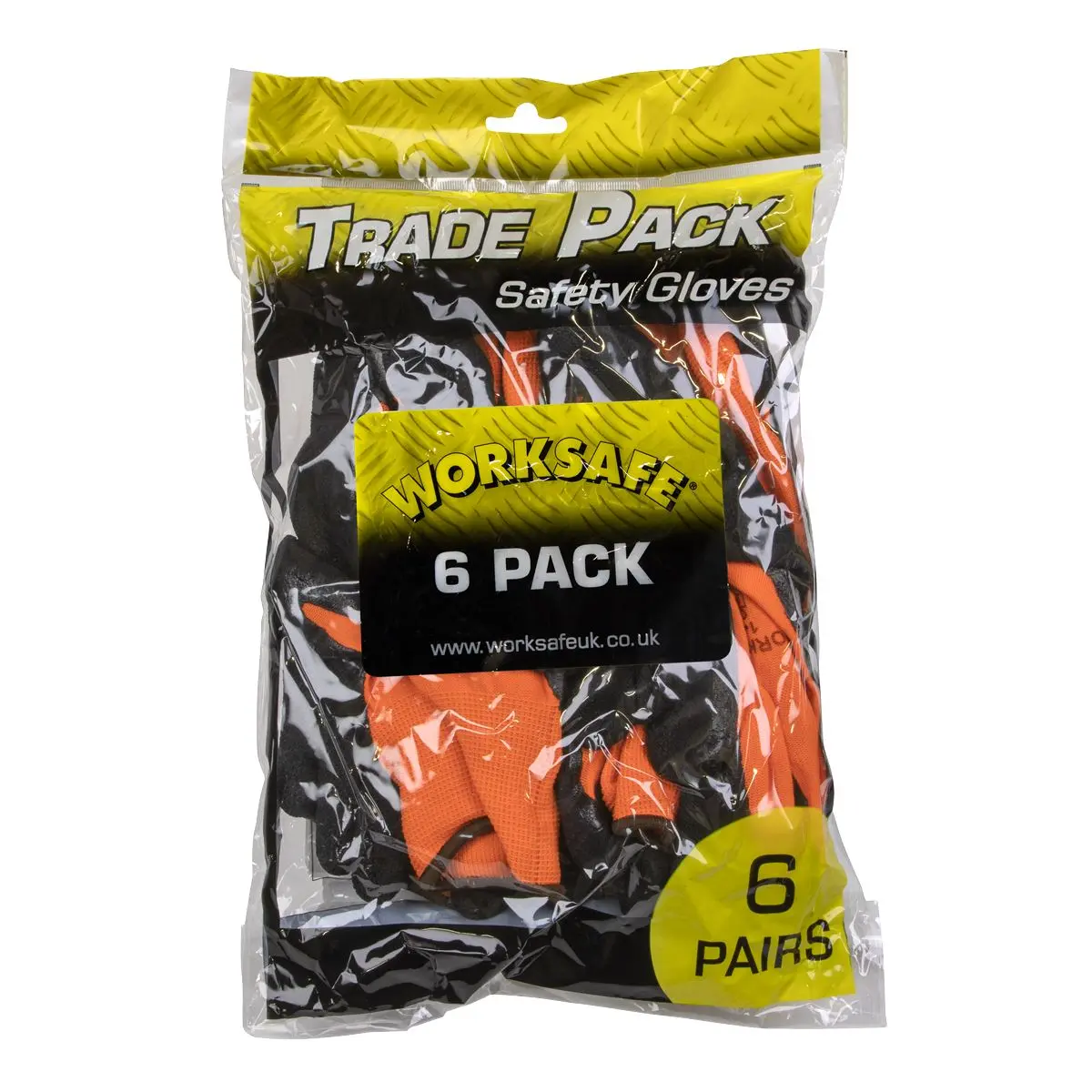 Worksafe by Sealey Foam Latex Gloves (X-Large) - Pack of 6 Pairs - Image 2