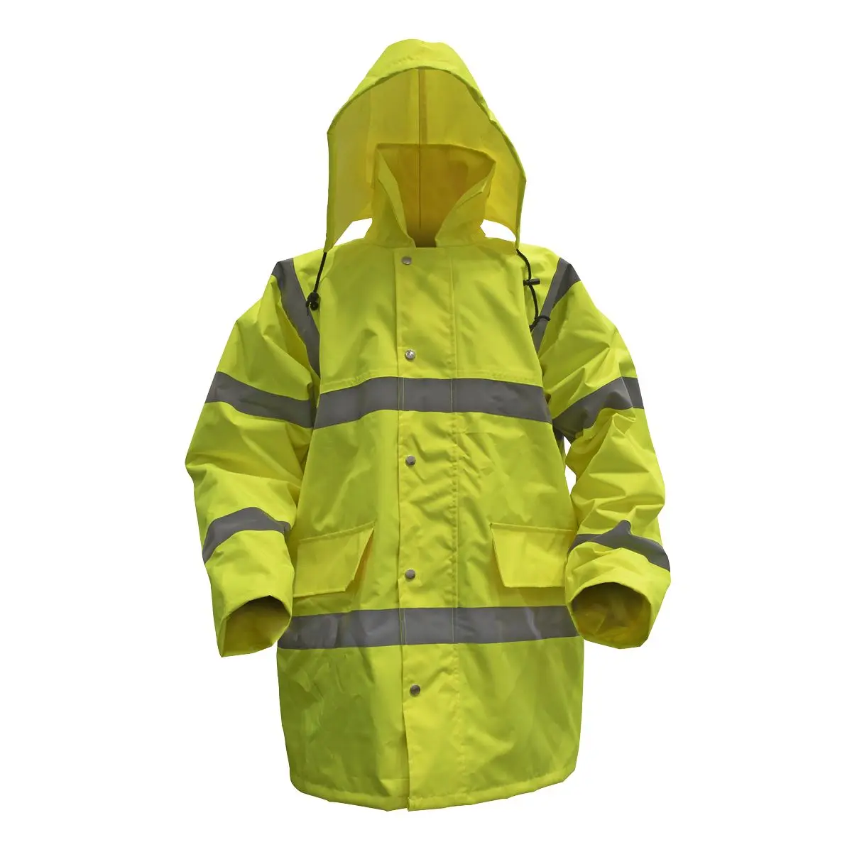 Worksafe by Sealey Hi-Vis Yellow Motorway Jacket with Quilted Lining - X-Large - Image 2