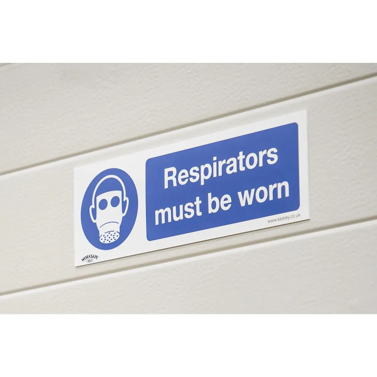 Worksafe by Sealey Mandatory Safety Sign - Respirators Must Be Worn - Rigid Plastic - Pack of 10 - Image 7