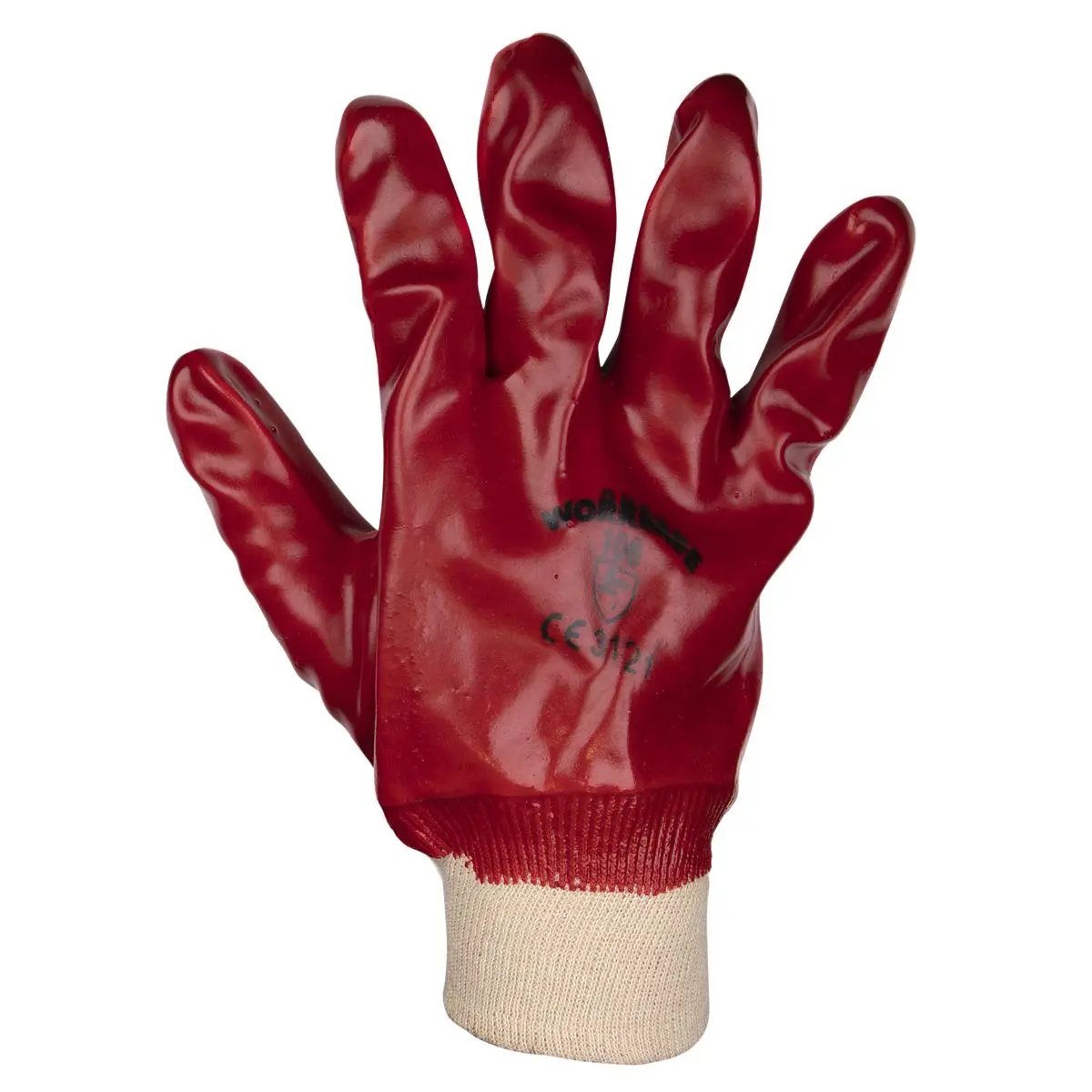 Worksafe by Sealey PVC Knit Wrist Gloves (Large) - Pack of 12 Pairs - Image 4
