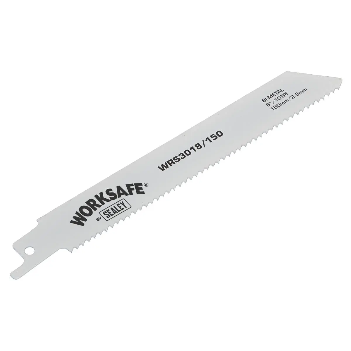 Worksafe by Sealey Reciprocating Saw Blade 150mm 10tpi - Pack of 5 - Image 2