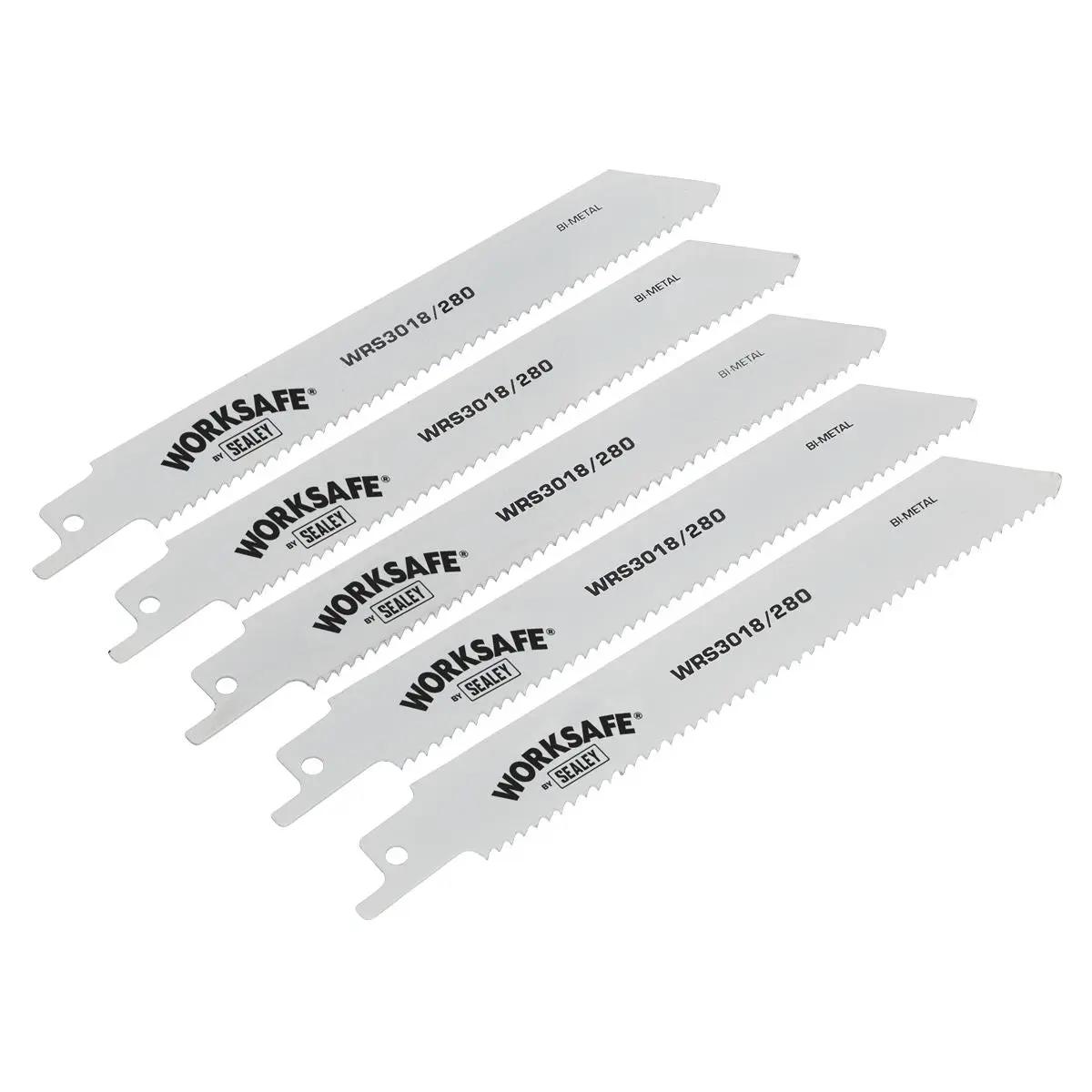 Worksafe by Sealey Reciprocating Saw Blade 280mm 10tpi - Pack of 5