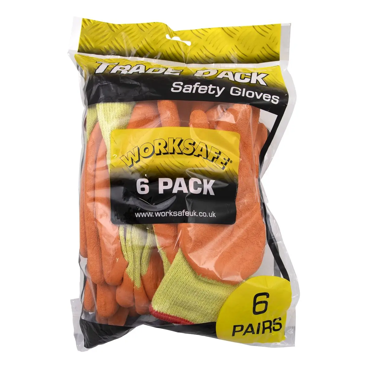 Worksafe by Sealey Super Grip Knitted Gloves Latex Palm (X-Large) - Pack of 6 Pairs - Image 2