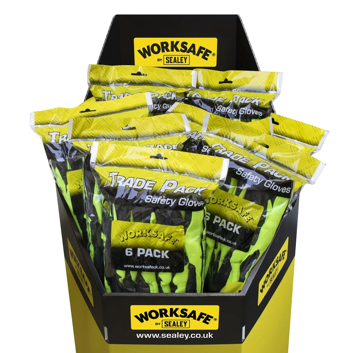 Worksafe by Sealey Thermal Super Grip Gloves (Large) - Pack of 6 Pairs - Image 4