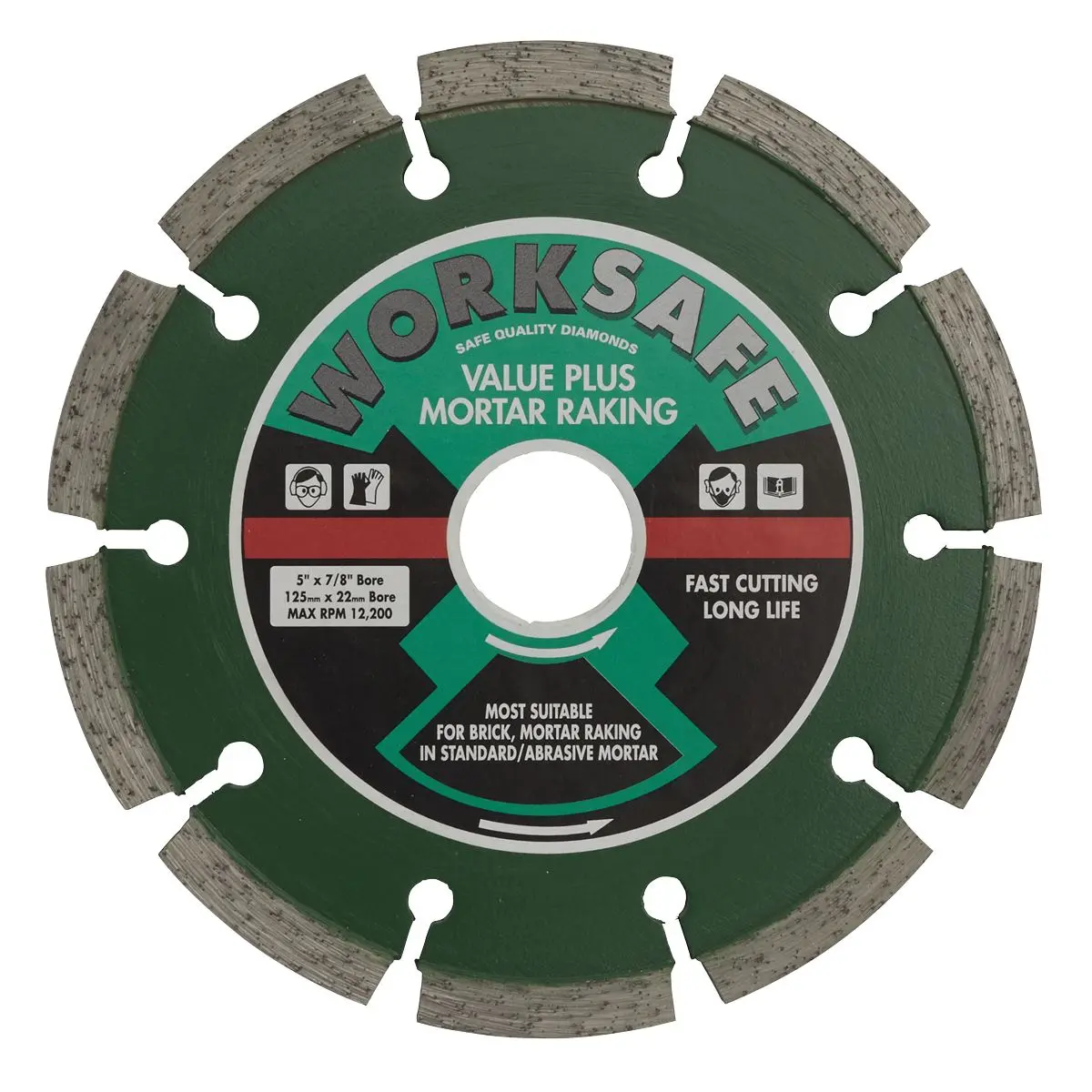 Worksafe by Sealey Value Plus Diamond Blade Ø125 x 22mm - Image 2