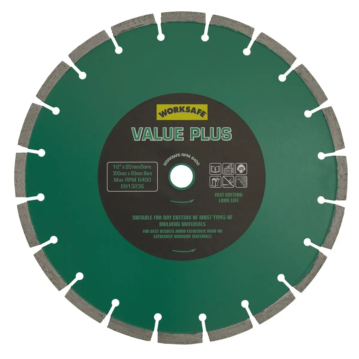 Worksafe by Sealey Value Plus Diamond Blade Ø300 x 20mm - Image 2