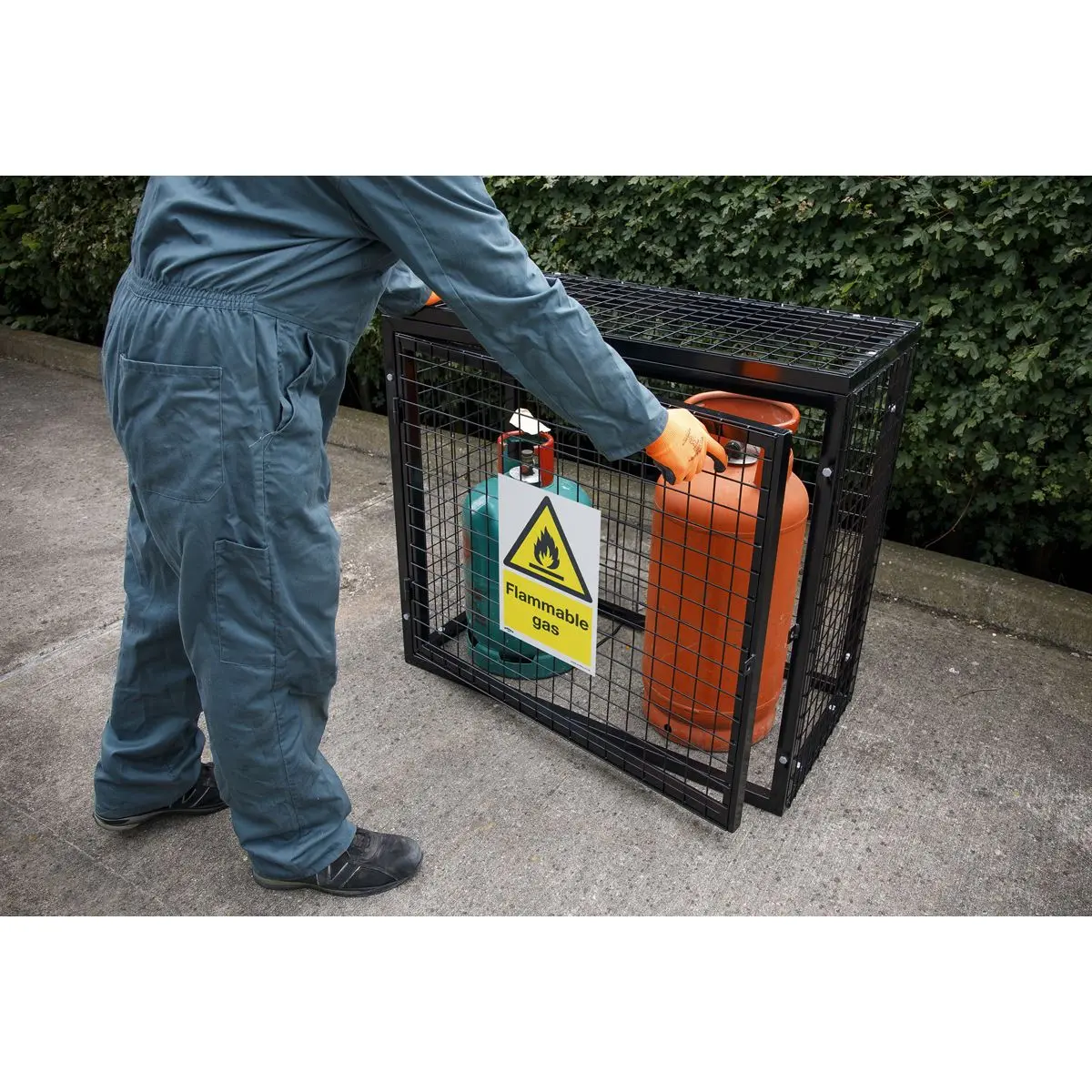 Worksafe by Sealey Warning Safety Sign - Flammable Gas - Rigid Plastic - Image 7